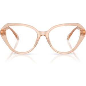 Swarovski Women’s Sk2054 Cat Eye Prescription Eyewear Frames(Transparent Beige/Demo Lens)