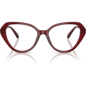 Swarovski Women’s Sk2054 Cat Eye Prescription Eyewear Frames(Transparent Burgundy/Demo Lens)