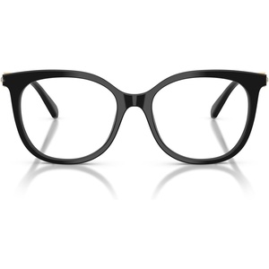 Swarovski Women’s Sk2055 Round Prescription Eyewear Frames(Black/Demo Lens)
