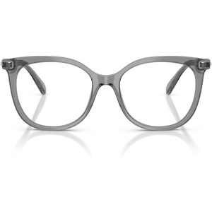 Swarovski Women’s Sk2055 Round Prescription Eyewear Frames(Transparent Grey/Demo Lens)