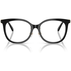 Swarovski Women’s Sk2055f Low Bridge Fit Round Prescription Eyewear Frames(Black/Demo Lens)