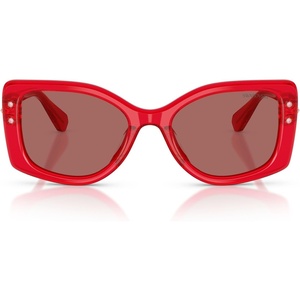 Swarovski Women’s Sk6058u Universal Fit(Transparent Red/Dark Violet)