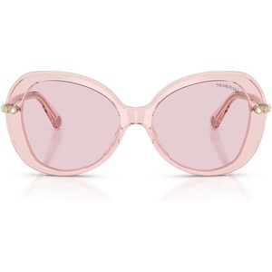 Swarovski Women’s Sk6059(Transparent Pink/Photochromic Pink to Dark Pink Polarized)