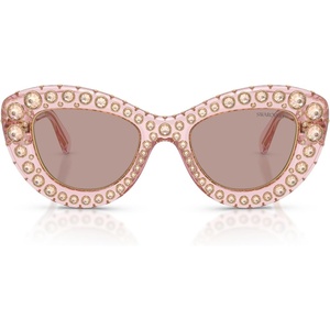 Swarovski Women’s Sk6060(Transparent Pink/Light Purple Brown)
