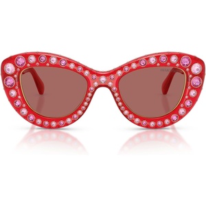Swarovski Women’s Sk6060(Transparent Red/Dark Violet)
