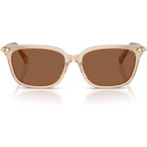 Swarovski Women’s Sk6064d Low Bridge Fit(Milky Beige/Bronze)