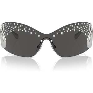 Swarovski Women’s Sk7020 Oval Sunglasses(Milky Pink/Pink Mirrored Pink)