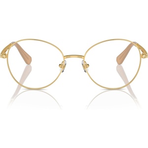 Swarovski womens Sk1013 Round Prescription Eyewear Frames(Gold/Demo Lens)