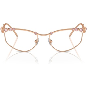 Swarovski womens Sk1015 Cat Eye Prescription Eyewear Frames(Rose Gold/Demo Lens)