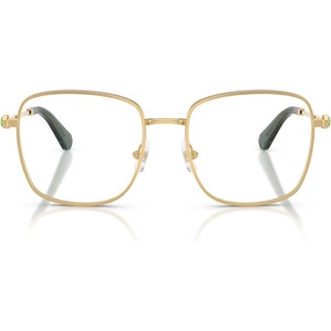 Swarovski womens Sk1036 Square Prescription Eyewear Frames(Gold/Green/Demo Lens)