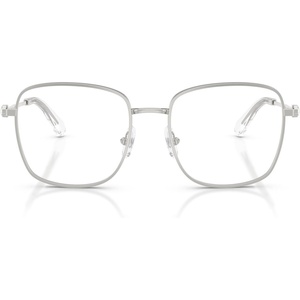 Swarovski womens Sk1036 Square Prescription Eyewear Frames(Silver/Demo Lens)