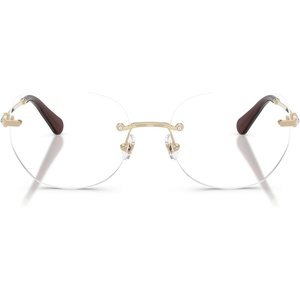 Swarovski womens Sk1038 Round Prescription Eyewear Frames(Pale Gold/Demo Lens)