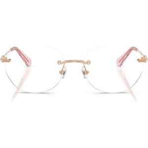 Swarovski womens Sk1038 Round Prescription Eyewear Frames(Rose Gold/Demo Lens)