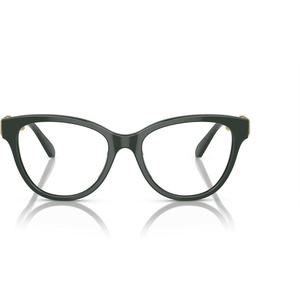 Swarovski womens Sk2004 Round Prescription Eyewear Frames(Dark Green/Demo Lens)