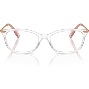 Swarovski womens Sk2017 Rectangular Prescription Eyewear Frames(Transparent/Demo Lens)