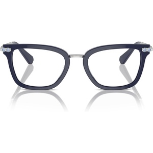 Swarovski womens Sk2018 Square Prescription Eyewear Frames(Blue/Demo Lens)