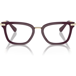 Swarovski womens Sk2018 Square Prescription Eyewear Frames(Burgundy/Demo Lens)