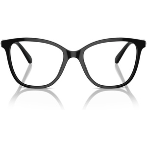 Swarovski womens Sk2020 Square Prescription Eyewear Frames(Black/Demo Lens)