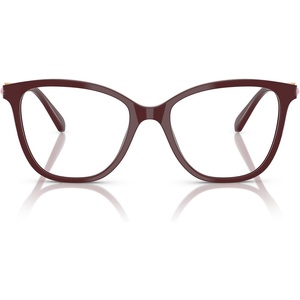 Swarovski womens Sk2020 Square Prescription Eyewear Frames(Burgundy/Demo Lens)
