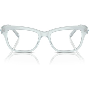 Swarovski womens Sk2022 Square Prescription Eyewear Frames(Opal Light Blue/Demo Lens)