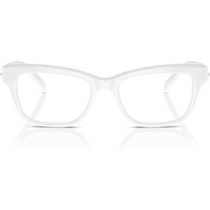 Swarovski womens Sk2022 Square Prescription Eyewear Frames(Opal White/Demo Lens)