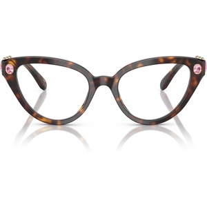 Swarovski womens Sk2028 Cat Eye Prescription Eyewear Frames(Havana/Demo Lens)