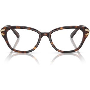 Swarovski womens Sk2032 Square Prescription Eyewear Frames(Havana/Demo Lens)