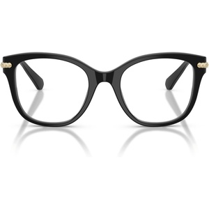 Swarovski womens Sk2044 Square Prescription Eyewear Frames(Black/Demo Lens)