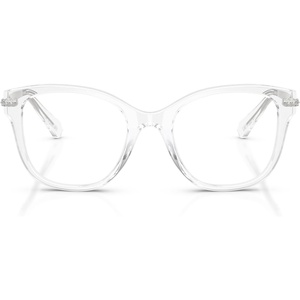 Swarovski womens Sk2044 Square Prescription Eyewear Frames(Transparent/Demo Lens)