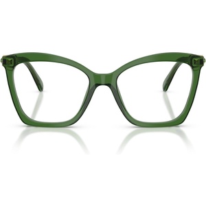 Swarovski womens Sk2053 Cat Eye Prescription Eyewear Frames(Milky Green/Demo Lens)