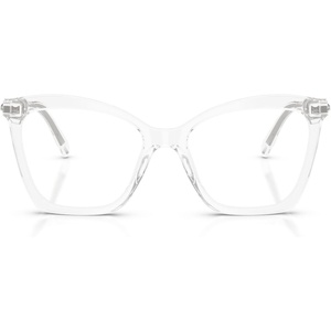 Swarovski womens Sk2053 Cat Eye Prescription Eyewear Frames(Transparent/Demo Lens)