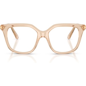 Swarovski womens Sk2059 Square Prescription Eyewear Frames(Transparent Beige/Demo Lens)