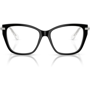 Swarovski womens Sk2060 Cat Eye Prescription Eyewear Frames(Black/Demo Lens)