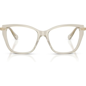 Swarovski womens Sk2060 Cat Eye Prescription Eyewear Frames(Transparent Biege/Demo Lens)