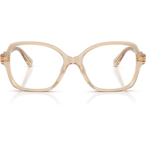 Swarovski womens Sk2063 Square Prescription Eyewear Frames(Milky Beige/Demo Lens)