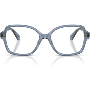 Swarovski womens Sk2063 Square Prescription Eyewear Frames(Milky Light Blue/Demo Lens)