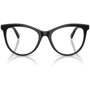 Swarovski womens Sk2064 Round Prescription Eyewear Frames(Black/Demo Lens)
