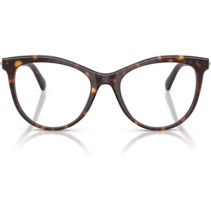 Swarovski womens Sk2064 Round Prescription Eyewear Frames(Havana/Demo Lens)