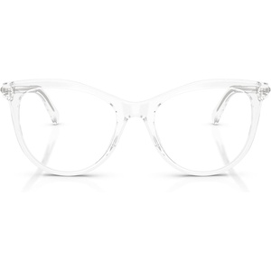 Swarovski womens Sk2064 Round Prescription Eyewear Frames(Transparent/Demo Lens)