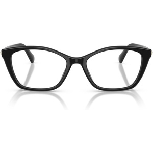 Swarovski womens Sk2065 Square Prescription Eyewear Frames(Black/Demo Lens)