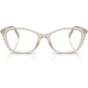 Swarovski womens Sk2065 Square Prescription Eyewear Frames(Transaprent Beige/Demo Lens)