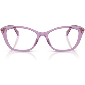 Swarovski womens Sk2065 Square Prescription Eyewear Frames(Transparent Amethyst/Demo Lens)