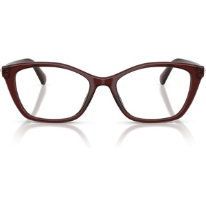 Swarovski womens Sk2065 Square Prescription Eyewear Frames(Transparent Burgundy/Demo Lens)