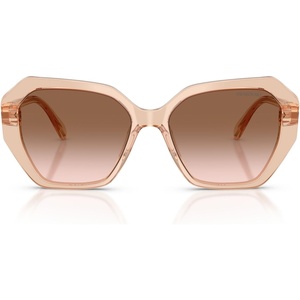 Swarovski womens Sk6017 Butterfly Sunglasses(Transparent Beige/Gradient Brown)