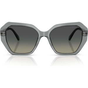 Swarovski womens Sk6017 Butterfly Sunglasses(Transparent Grey/Gradient Grey)