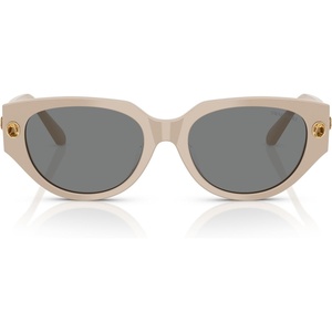 Swarovski womens Sk6035d Butterfly Sunglasses(Milky Pink/Dark Grey)