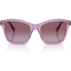 Swarovski womens Sk6063 Square Sunglasses(Transparent Amethyst/Violet Gradient)