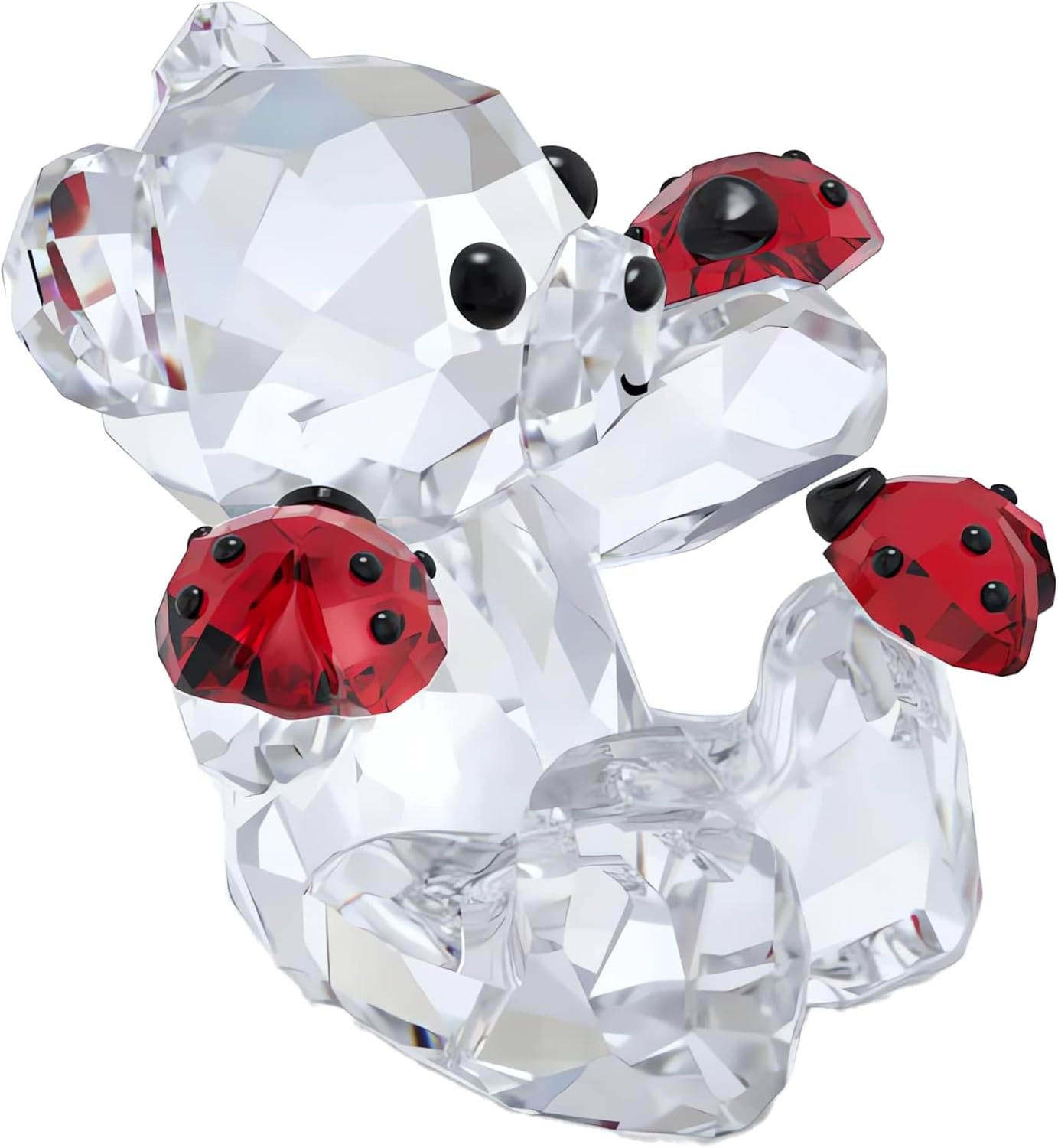 image:imageSWAROVSKI Kris Bears Forget Me Not Clear Swarovski Crystal with Blue and Yellow Accents Part of the Swarovski Kris Bears CollectionModern