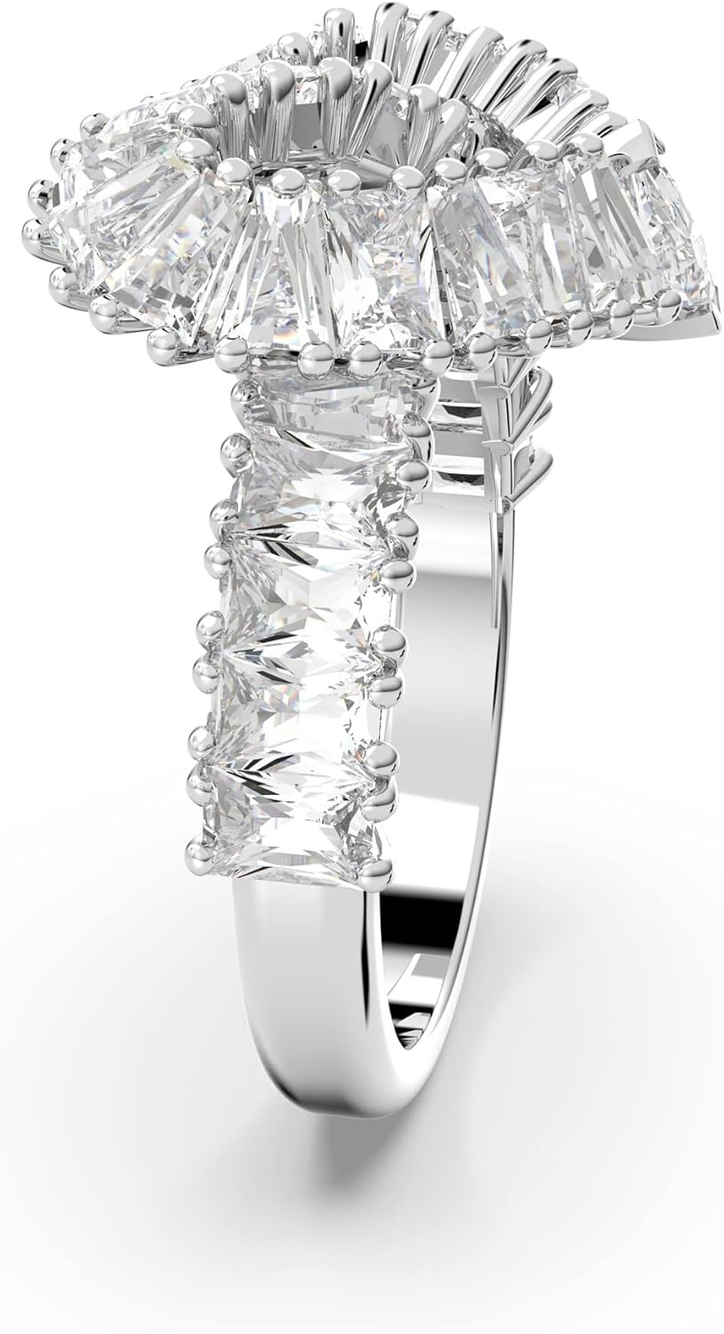 image:imageSWAROVSKI Matrix cocktail ring Mixed cuts Heart White Rhodium FinishEU 58 US 8