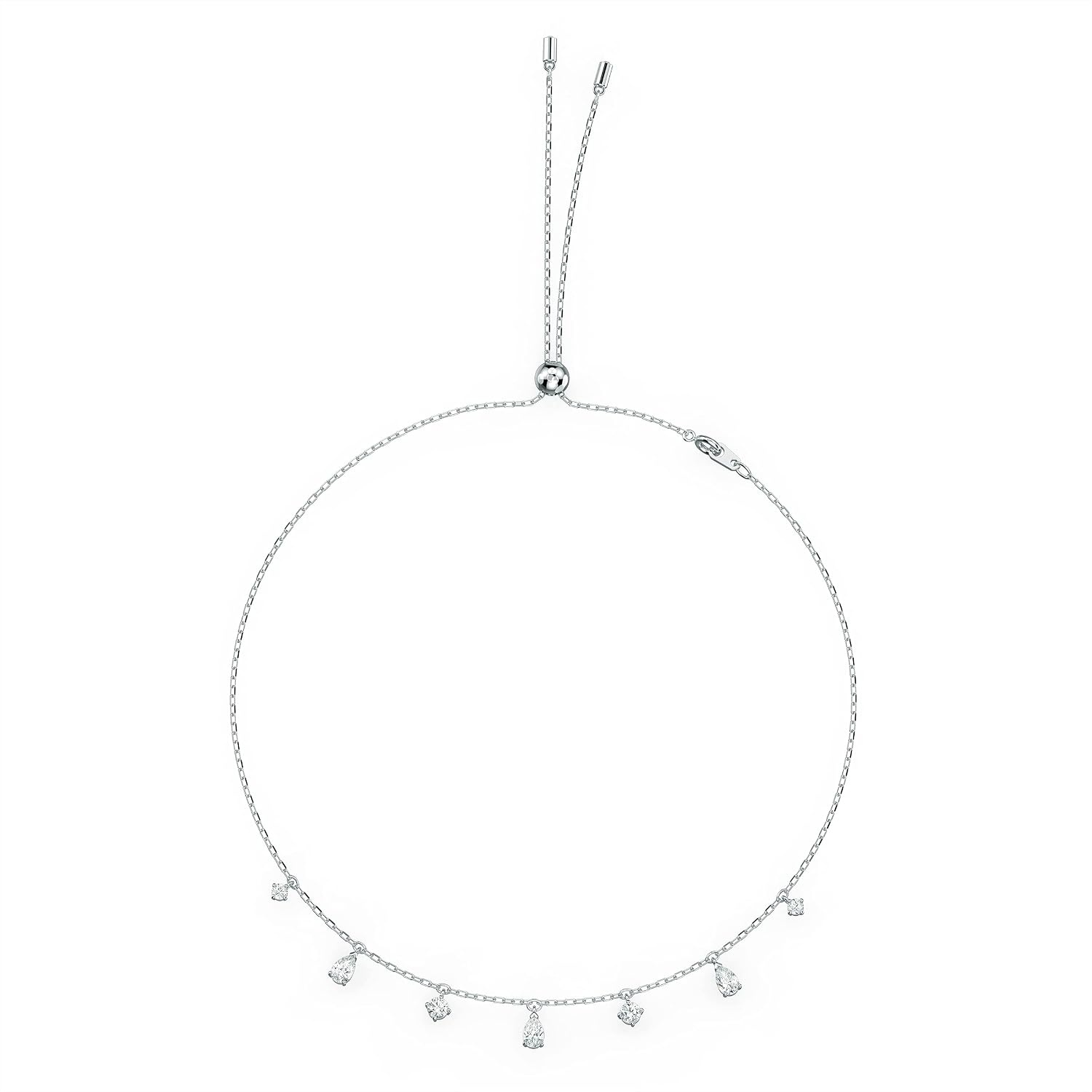 image:imageSwarovski Attract Crystal Necklace and Earrings Jewelry CollectionChoker Necklace Rhodium Tone